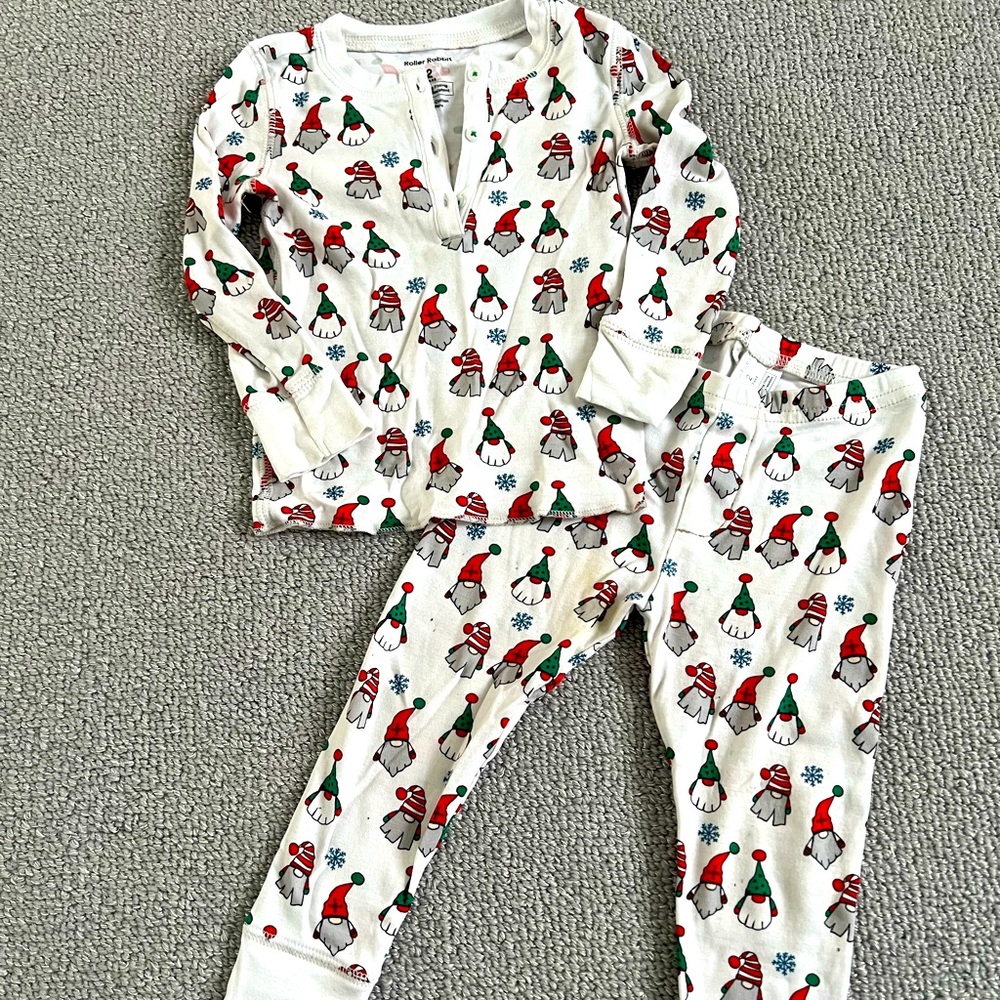 Roller Rabbit Holiday Christmas Gnomes Pajamas